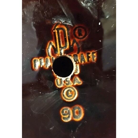 Vintage PFALTZGRAFF Pottery Handle Brown White Drip Glaze Planter Pot 6" X 8" - Picture 5 of 5